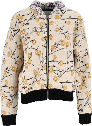 Forte_Forte Cherry Blossom Jacquard Bomber Jacket