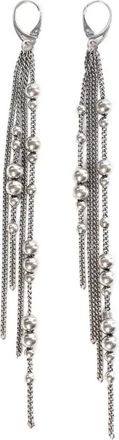 Ann Demeulemeester Orecchini Danique con catena - Argento