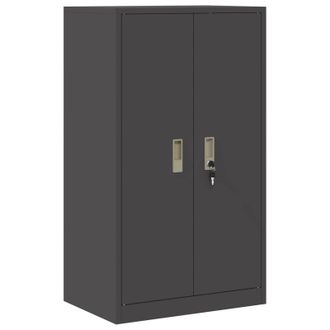 vidaXL Armario De Almacenamiento Negro 60 X 40 X 105 Cm Acero Vidaxl