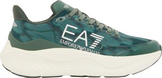 Emporio Armani Wave Pattern Running Sneakers with Reflective Details