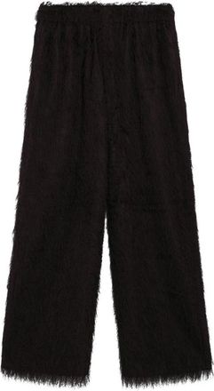 Frankie Shop Baxter Fringed Track Pants - Dames - Wijde Broeken - Bruin - M - Broeken