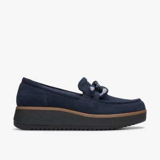 Clarks Zylah May Navy Suede