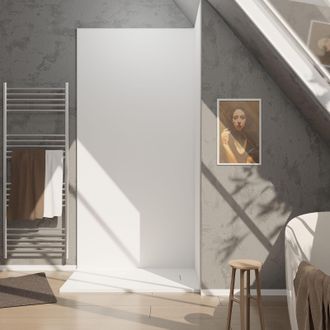 Aurlane Panel Mural Acabado Aluminio Blanco 120 X 250 Cm - Wallit