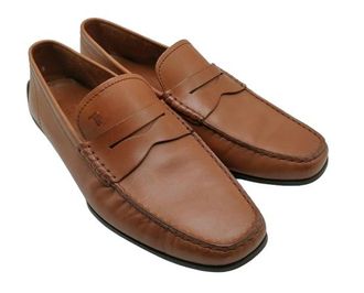 Tod's Tan Leather Loafers Size 42