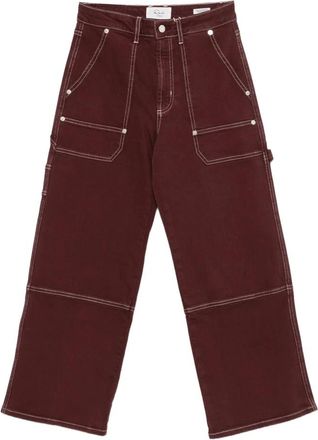 Rails Silverado Carpenter Crop - Dames - Cropped Jeans - Bruin - W27 - Katoen - Jeans