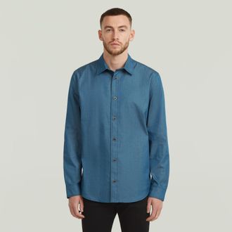 G-Star Clean Slim Shirt - Donkerblauw - Heren