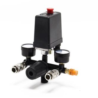 OEM Regulador De Presi&oacute;n Con Interruptor De Presi&oacute;n Para Compresor. Interruptor De Presi&oacute;n Con 2 Indicadores - Crezuo