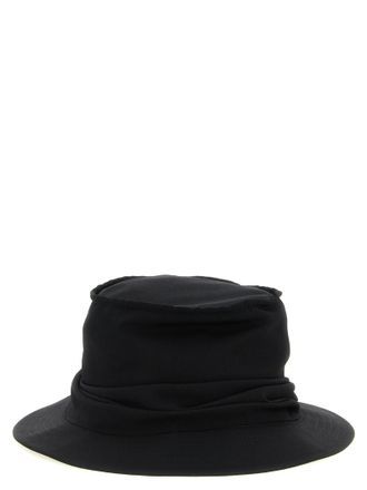 Yohji Yamamoto Black Wool Bucket Mens Hat