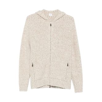 Eleventy C&aacute;rdigan con cremallera y capucha - Knitwear - Hombre - Beige - M