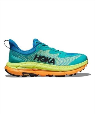 Hoka One One Womens Mafate Speed 4 Trail Running Shoes In Ceramic/diva Blue