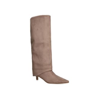 Steve Madden Womens Suede Rhapsodies Boots - Taupe - Size UK 6