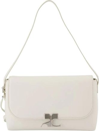 Courr&egrave;ges Icotype Schoudertas - Dames - Schoudertassen - Wit - ONE Size - Leer - Tassen