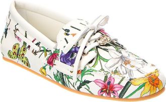 Gucci Gg Logo Canvas Loafer