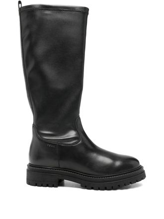 Geox Iridea zip boots - women - Polyurethane/Leather/Fabric/Rubber - 40 - Black