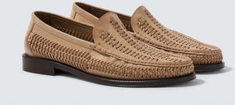 Brunello Cucinelli Mocasines trenzados de piel