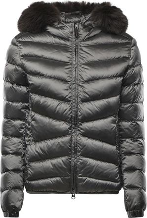 Colmar Gewatteerd donsjack met capuchon - Dames - Winterjassen - Grijs - L - Nylon - Jassen