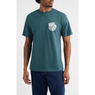 Vans Representative Cotton Graphic T-Shirt in Mystic Moss at Nordstrom, Size Small