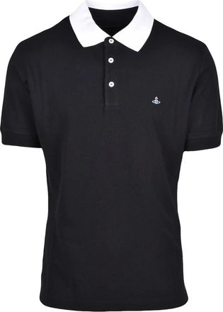 Vivienne Westwood Black Cotton Polo Shirt