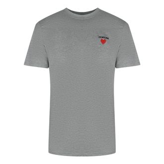 Moschino Love Moschino T-shirt Met Klein Logo In Grijs
