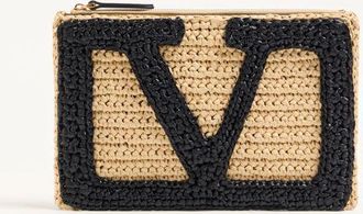 Valentino Garavani Pochette Valentino Garavani Viva Superstar In Rafia Sintetica Donna NATURALE UNI