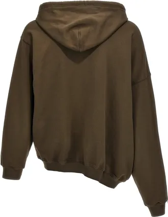 Magliano Logo-Embroidered Cotton Hoodie - Olive