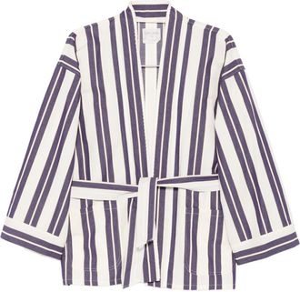 Forte_Forte Gestreifte Kimono-Jacke von Forte Forte