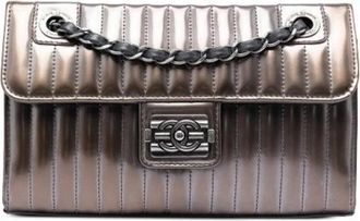 Chanel Pre-owned Maharaja Express Schoudertas - Dames - Vintage Schoudertas - Grijs - ONE Size - Leer - Vintage