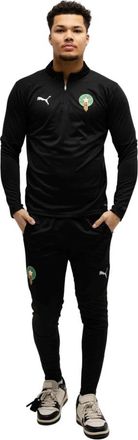 Puma Marokko Teamfinal Trainingspak Zwart 2025/2026 - Heren - Trainingspakken - Zwart - M - Katoen - Fitness