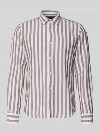 Joop Slim Fit Business-Hemd mit Kentkragen Modell Pit in Schoko, Gr&ouml;&szlig;e 38