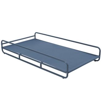 Oviala Estructura para chaise longue modular de jard&iacute;n en azul pac&iacute;fico