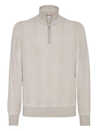 Brunello Cucinelli Cashmere Turtle Neck Jumper