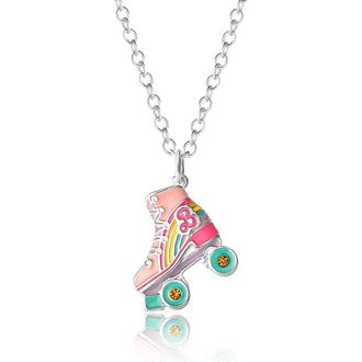 BARBIE 3D Roller Skates Necklace, 16+2 in Multi at Nordstrom