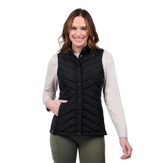 Free Country Womens Hybrid Button Front Vest