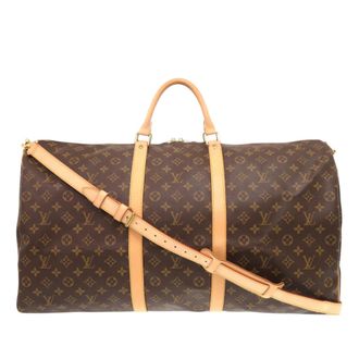 Louis Vuitton Coated Canvass Monogram Keepall Bandouliere 60