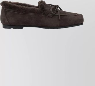 Aeyde suede loafers and slippers with bow detail