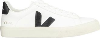 Veja Sneakers, female, White, 7 UK, Leather Trainers Round Toe Logo Print