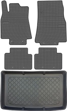 OEM Juego De Alfombrillas De Goma Para Coche Y Alfombrilla Para Maletero Para Mercedes Clase A W169 Hatchback (09.2004-08.2012)