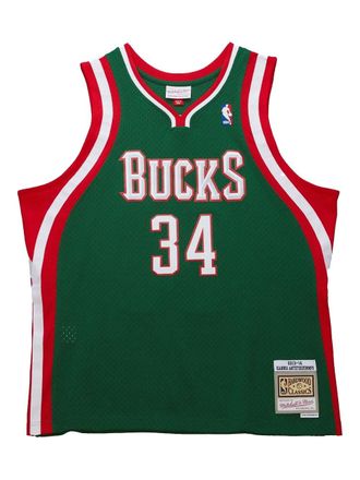 Mitchell & Ness Giannis Antetokounmpo Milwaukee Bucks 2013-14 jersey - Green