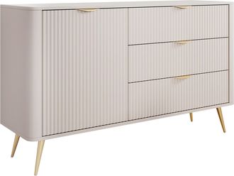 Mirjan24 C&oacute;moda Versoe 100, Beige, Con Cajones Y Puertas, N&uacute;mero De Cajones: 0, 82x139x38cm