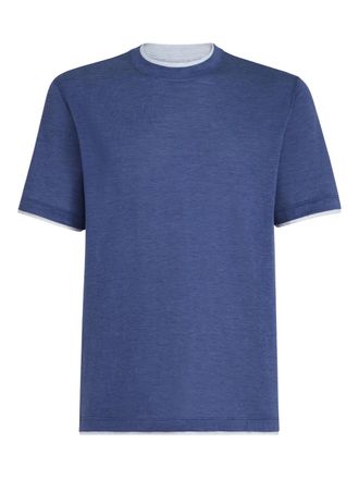 Brunello Cucinelli T-shirt girocollo - Blu