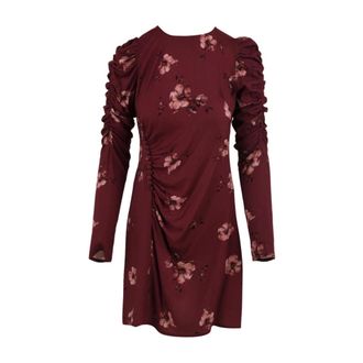 Mar De Margaritas Short Dresses, female, Red, S, Dora Short Crew-neck Dress