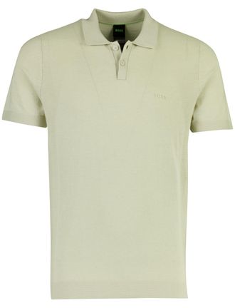 HUGO BOSS BOSS Green poloshirt groen structuur katoen