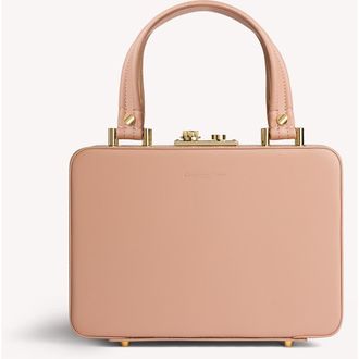 Gianvito Rossi Val&igrave; Top Handle bag in Pink Leather at Nordstrom
