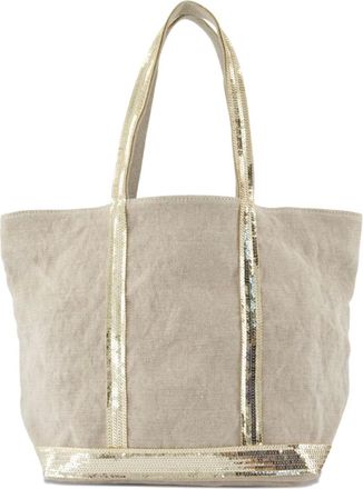 Vanessa Bruno Borsa tote con paillettes - Toni neutri