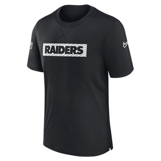 Nike Las Vegas Raiders Sideline Player Nike Mens Dri-FIT NFL T-Shirt in Black | 02FF00A8D-B73