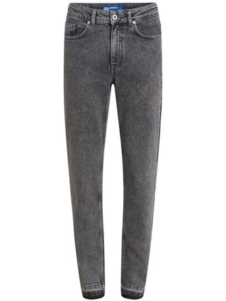 Karl Lagerfeld mom jeans - women - Elastane/Organic Cotton - 29/32 - Grey