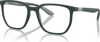Ray-Ban 53mm Irregular optical glasses in Green at Nordstrom