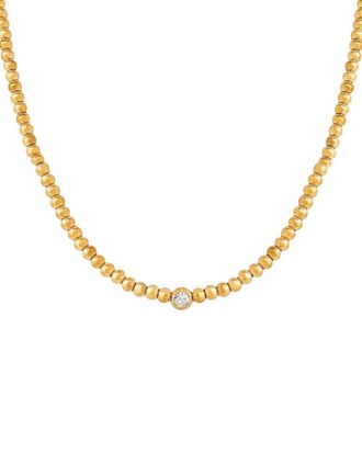 Liv Oliver 18K Plated Cz Necklace