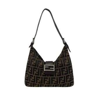 Fendi Pre-owned Shoulder Bags, female, Brown, Size: ONE SIZE Pre-owned Vintage Shoulder Bag
