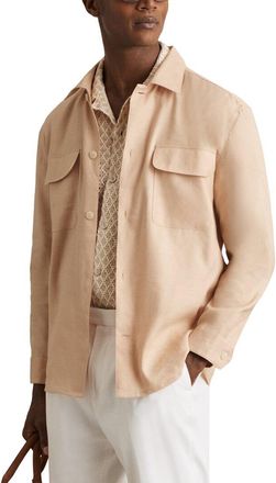 Reiss Eze Linen Twin Pocket Shirt